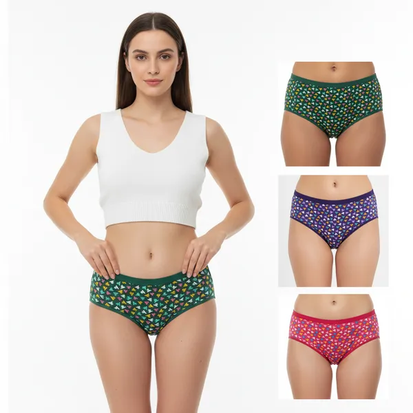 LADYWRAP_Women's_Multicolor_Printed_Cotton_,_Stretchable_Hipster,_Briefs_Stylish_&_Comfortable_Daily_Wear_Panties_Soft_Fabric_Ladies_Underwear