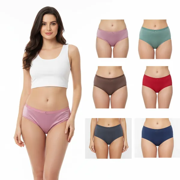LADYWRAP_Women's_Multicolor_During_Your_Period,Stay_Confident,_No_Stains___,_4way_Stretch_Hipster_Briefs_Stylish_&_Comfortable_Daily_Wear_Panties_Soft_Fabric_Ladies_Underwear