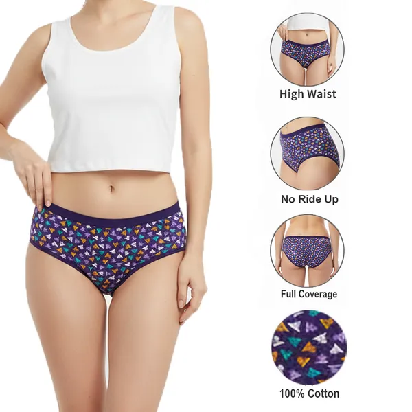 LADYWRAP_Women's_Multicolor_Printed_Cotton_,_Stretchable_Hipster,_Briefs_Stylish_&_Comfortable_Daily_Wear_Panties_Soft_Fabric_Ladies_Underwear