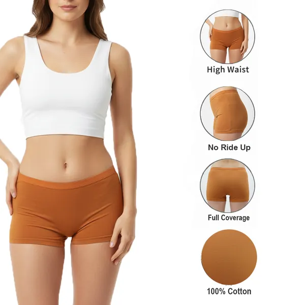 LADYWRAP_Women's_Multicolor_Cotton_Blend,_4way_Stretch_Boy_Short_Hipster_Briefs_Stylish_&_Comfortable_Daily_Wear_Panties_Soft_Fabric_Ladies_Underwear