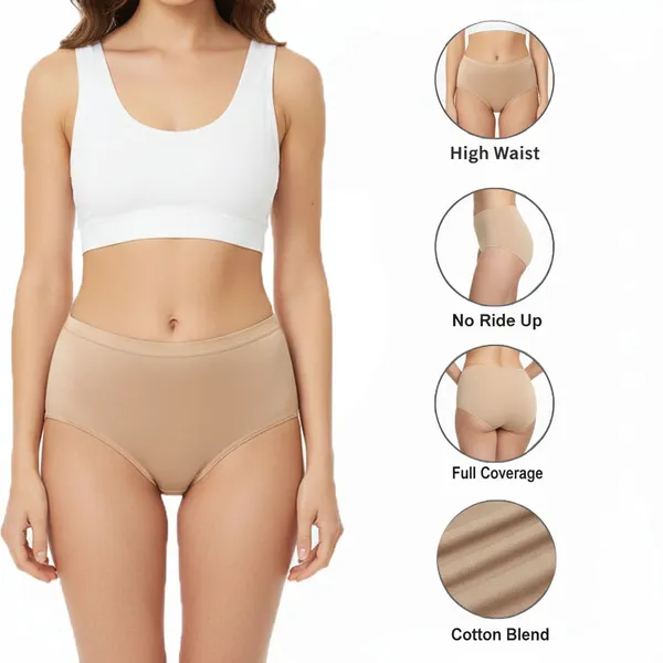 LADYWRAP_Combo_Pack_of_3_Women's_Multicolor_Printed_Cotton_,_Stretchable_Breathable_Hipster,_Briefs_Stylish_&_Comfortable_Daily_Wear_Panties_Soft_Fabric_Ladies_Underwear_for_Girls_&_Women