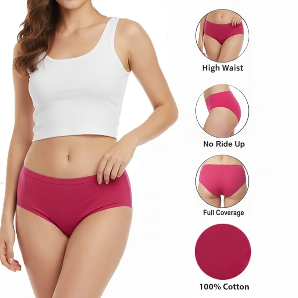 LADYWRAP_Combo_Pack_of_3_Women's_Multicolor_Printed_Cotton_,_Stretchable_Breathable_Hipster,_Briefs_Stylish_&_Comfortable_Daily_Wear_Panties_Soft_Fabric_Ladies_Underwear_for_Girls_&_Women