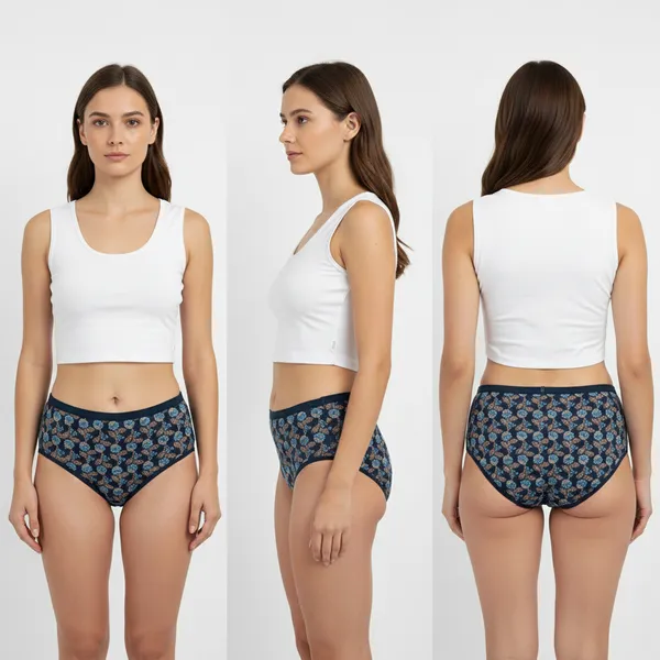 LADYWRAP_Buy_1_Get_3_Women's_Multicolor_Printed_Cotton_Blend,_4way_Stretch_Hipster_Briefs,_Daily_Wear_Panties