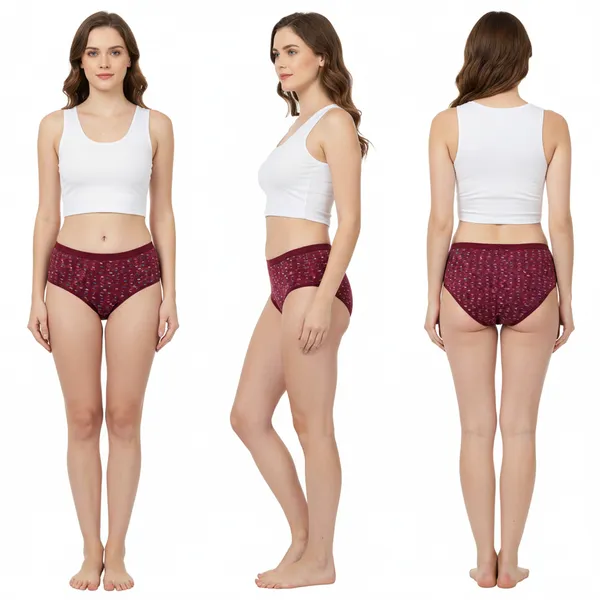 LADYWRAP_Combo_Pack_of_3_Women's_Multicolor_Printed_Cotton_,_Stretchable_Breathable_Hipster,_Briefs_Stylish_&_Comfortable_Daily_Wear_Panties_Soft_Fabric_Ladies_Underwear_for_Girls_&_Women
