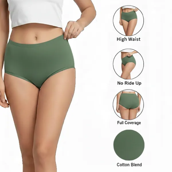 LADYWRAP_Women's_Multicolor__Cotton_Blend,_4way_Stretch_Boy_Short_Hipster_Briefs_Stylish_&_Comfortable_Daily_Wear_Panties_Soft_Fabric_Ladies_Underwear