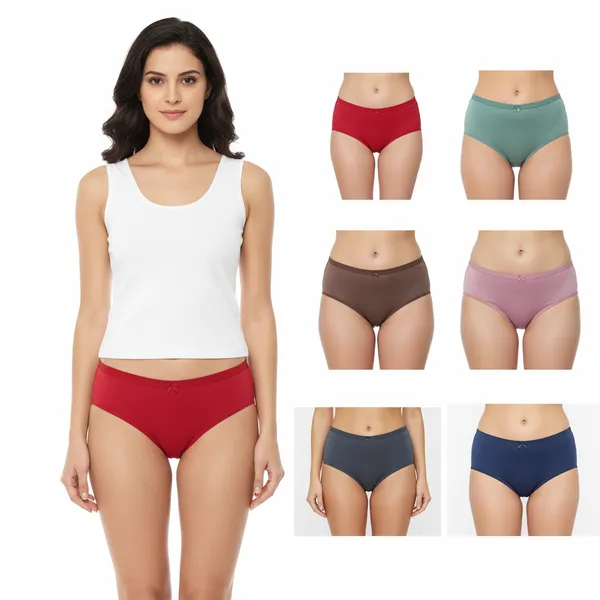 LADYWRAP_Women's_Multicolor_During_Your_Period,Stay_Confident,_No_Stains___,_4way_Stretch_Hipster_Briefs_Stylish_&_Comfortable_Daily_Wear_Panties_Soft_Fabric_Ladies_Underwear