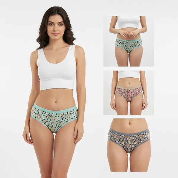 LADYWRAP_Women's_Multicolor_Printed_Cotton_Blend,_4way_Stretch_Hipster_Briefs_Stylish_&_Comfortable_Daily_Wear_Panties_Soft_Fabric_Ladies_Underwear