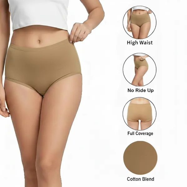 LADYWRAP_Women's_Multicolor__Cotton_Blend,_4way_Stretch_Boy_Short_Hipster_Briefs_Stylish_&_Comfortable_Daily_Wear_Panties_Soft_Fabric_Ladies_Underwear