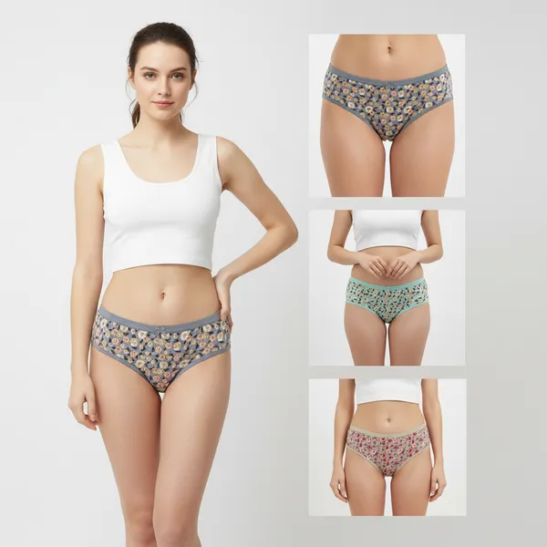 LADYWRAP_Women's_Multicolor_Printed_Cotton_Blend,_4way_Stretch_Hipster_Briefs_Stylish_&_Comfortable_Daily_Wear_Panties_Soft_Fabric_Ladies_Underwear