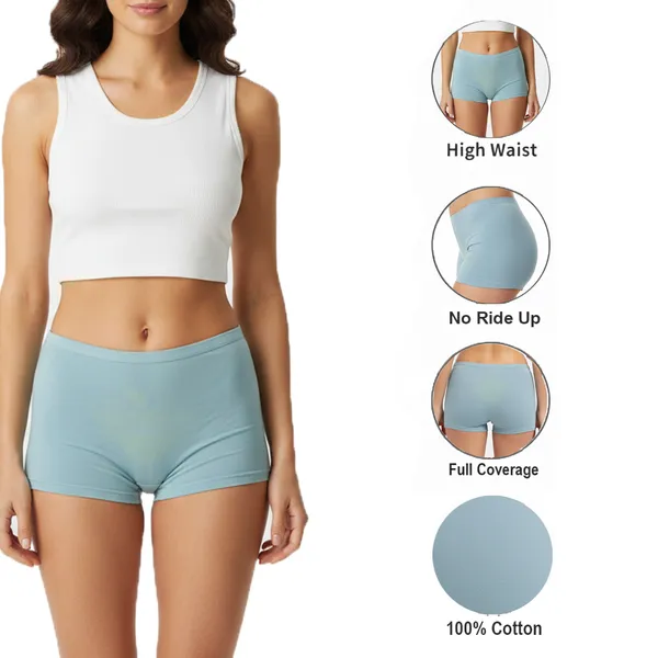LADYWRAP_Women's_Multicolor_Cotton_Blend,_4way_Stretch_Boy_Short_Hipster_Briefs_Stylish_&_Comfortable_Daily_Wear_Panties_Soft_Fabric_Ladies_Underwear