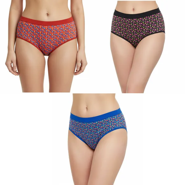 LADYWRAP_Women's_Multicolor_Printed_Cotton_,_Stretchable_Hipster,_Briefs_Stylish_&_Comfortable_Daily_Wear_Panties_Soft_Fabric_Ladies_Underwear