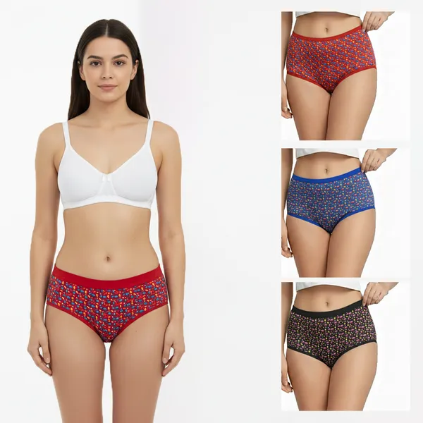 LADYWRAP_Women's_Multicolor_Printed_Cotton_,_Stretchable_Hipster,_Briefs_Stylish_&_Comfortable_Daily_Wear_Panties_Soft_Fabric_Ladies_Underwear