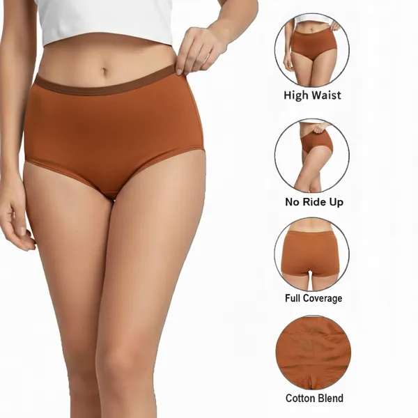 LADYWRAP_Women's_Multicolor__Cotton_Blend,_4way_Stretch_Boy_Short_Hipster_Briefs_Stylish_&_Comfortable_Daily_Wear_Panties_Soft_Fabric_Ladies_Underwear