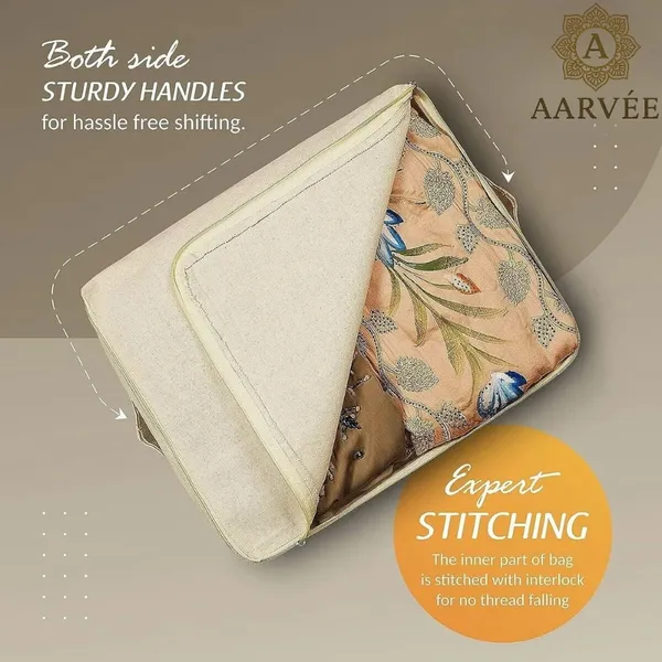 Beige_Cotton_Saree_Storage_Cover_For_Organizing_Pack_Of_4