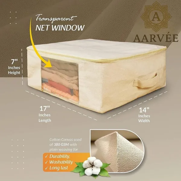 Beige_Cotton_Saree_Storage_Cover_For_Organizing_Pack_Of_2