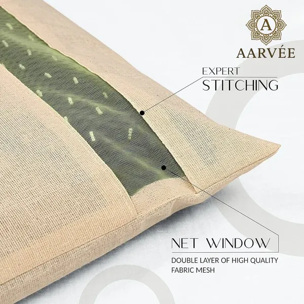 Set_Of-24_Beige_Cotton_Saree_Storage_Covers_with_Mesh_Window_And_Buttons,_16_X_14_Inches
