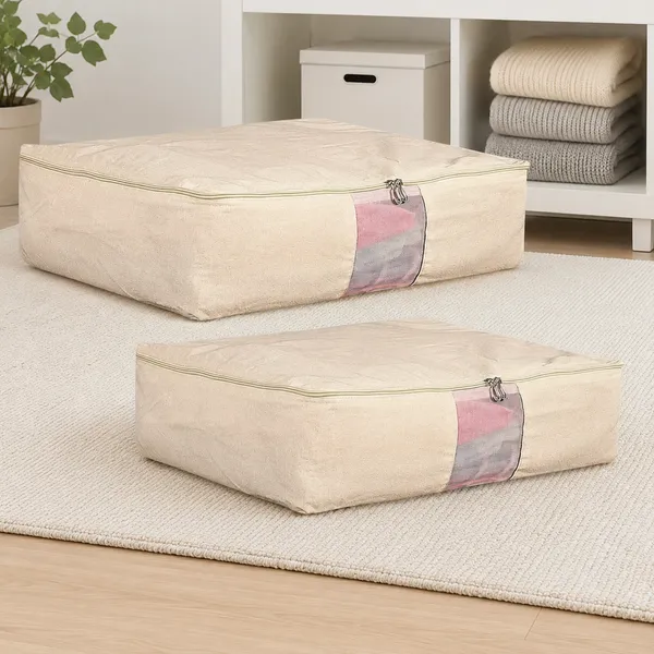 Set_Of_2_Cotton_Canvas_Clothes_Storage_Bags/Saree_Covers_With_Zip_For_Storage_Specially_Design_For_Woman_Dresses,_Sarees,_Lehengas_For_Wardrobe_Organizer_(17_X_14_X_7_Inch)_(3)