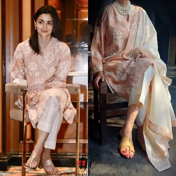 Peach_Cotton_Blossom_Charm_Kurta_Pant_&_Dupatta_Set_For_Women
