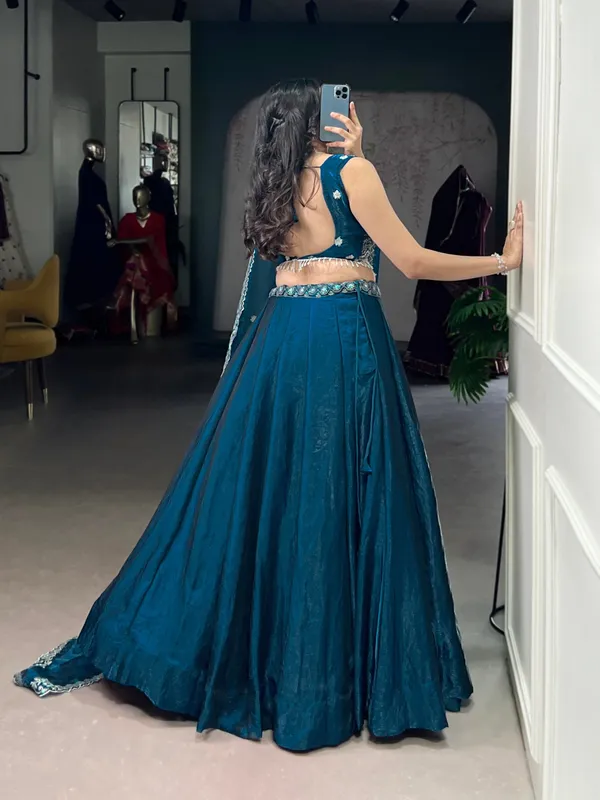 Blue_Cotton_Floral_Detailing_Colour_Embroidered_Lehenga_For_Women