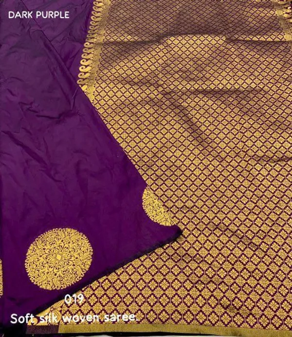 Elegant_Purple_Silk_Saree_with_Golden_Polka_Zari_Design_