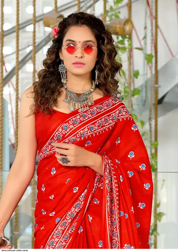 Meher_Pure_Cotton_Saree_–_Royal_Red_with_Traditional_Buta_Print