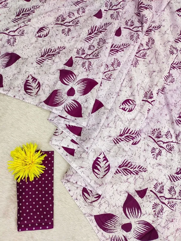 Nayra_Pure_Cotton_Saree_–_Ivory_White_with_Plum_Floral_Print