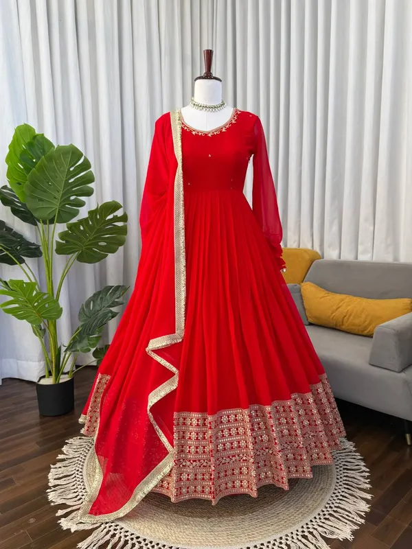 Premium_Red_Anarkali_Suit_Set_with_Heavy_Embroidered_Border_&_Dupatta