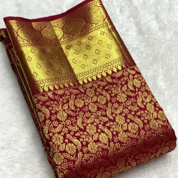 Premium_Red_&_Gold_Banarasi_Style_Silk_Saree