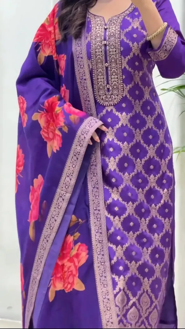 Purple_Jacquard_Suit_Set_with_Floral_Digital_Print_Dupatta