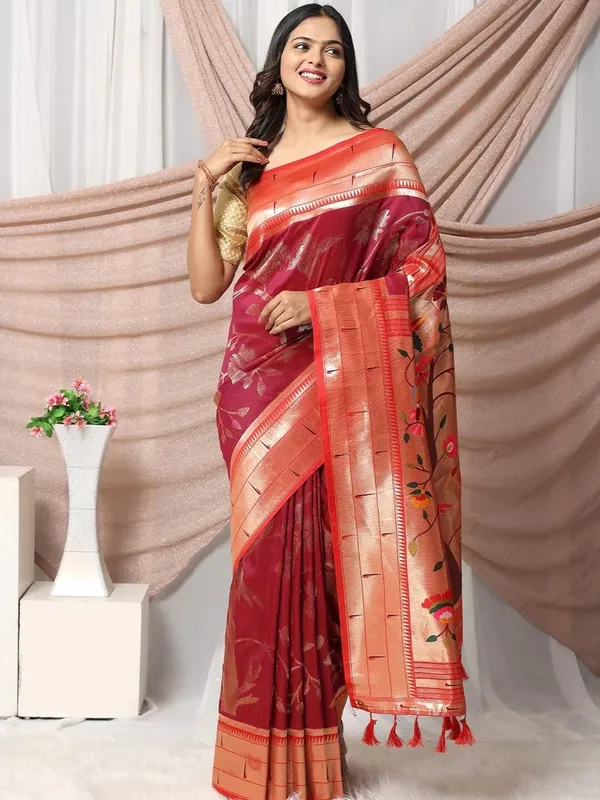 Royal_Crimson_Zari_Woven_Silk_Saree