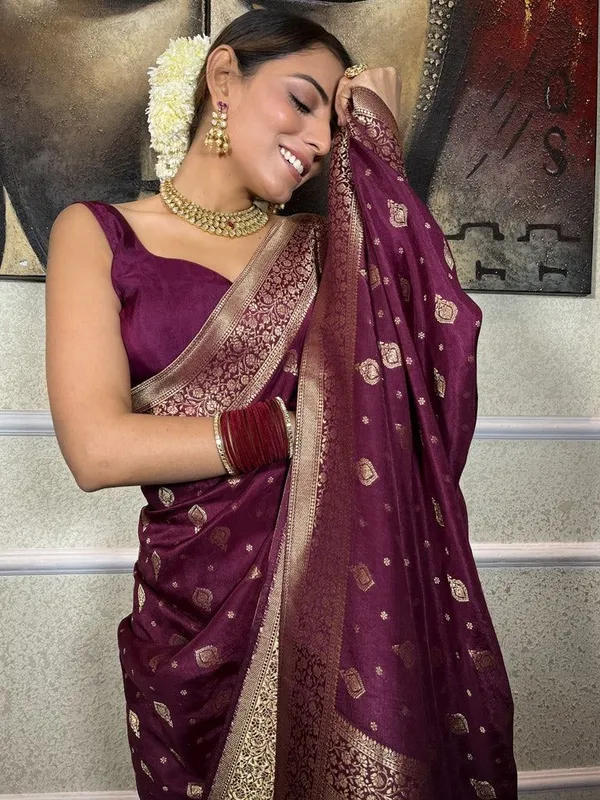 Royal_Wine_Maroon_Banarasi_Zari_Silk_Saree