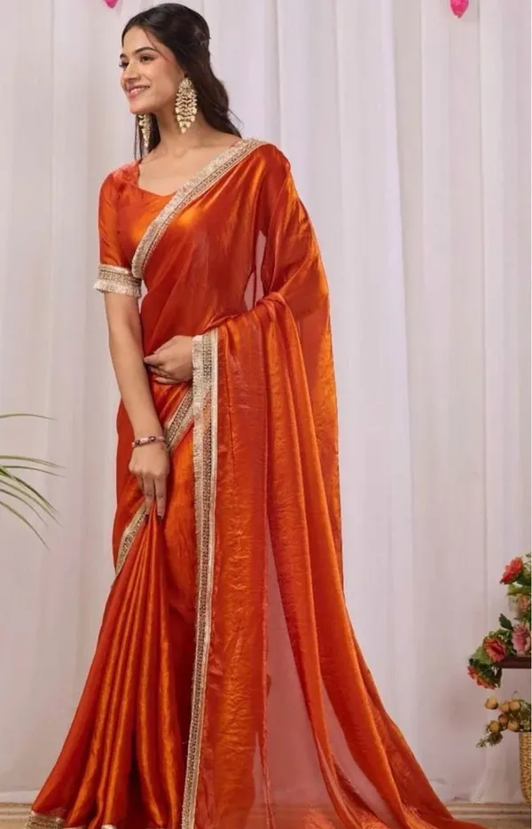 Royal_Sunset_Orange_Silk_Saree