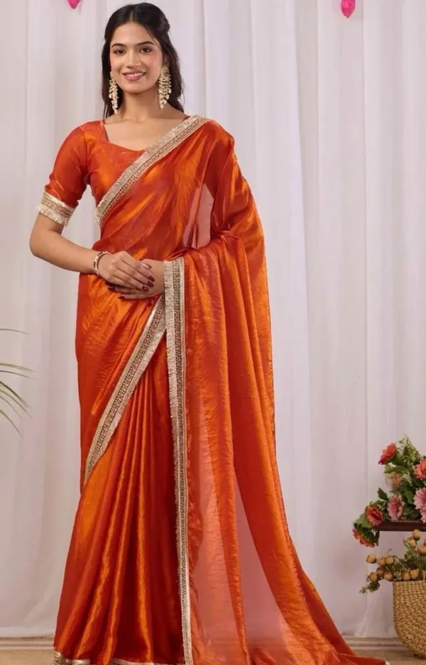 Royal_Sunset_Orange_Silk_Saree