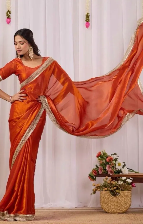 Royal_Sunset_Orange_Silk_Saree