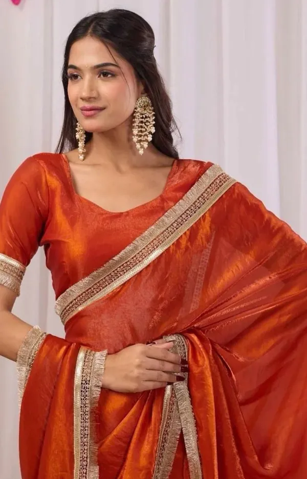 Royal_Sunset_Orange_Silk_Saree