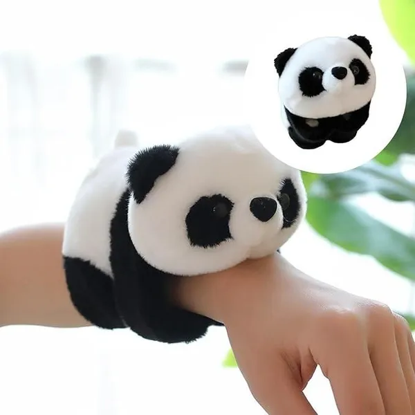 Multicolor_Plush_Panda_Slap_Bracelet
