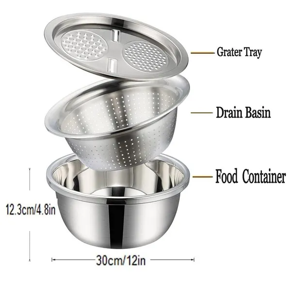 Multicolor_3_In_1_Grater_Stainless_Steel_Colanders_Set