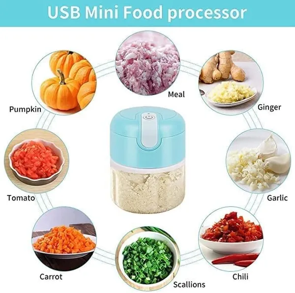 Multicolor_Mini_Electric_Meat/Garlic_Chopper