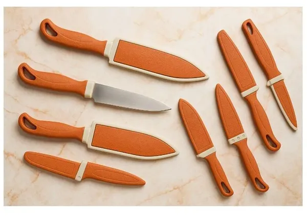 Multicolor_Stainless_Steel_Knife_With_Cover_(Pack_Of_6)