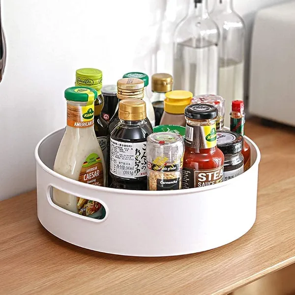 White_Multi-Purpose_360°_Rotating_Organizer_Tray