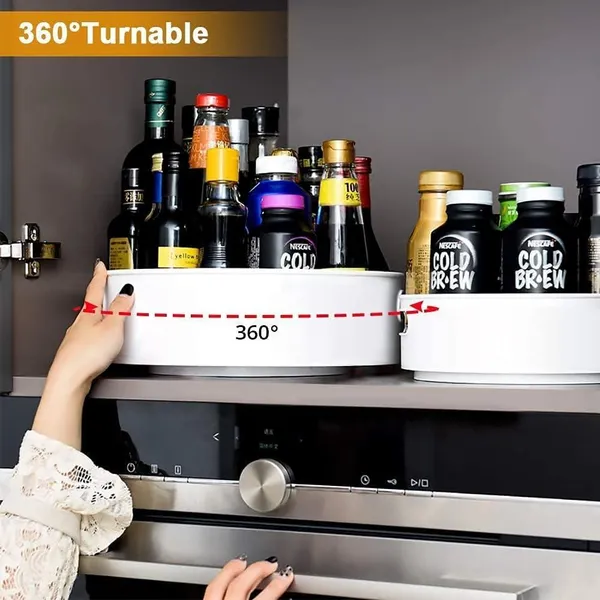White_Multi-Purpose_360°_Rotating_Organizer_Tray