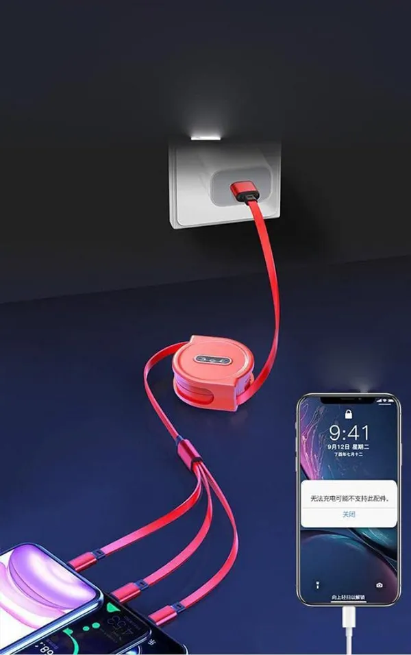 Multicolor_King_Shine_Multi_Retractable_3.0A_Fast_Charger