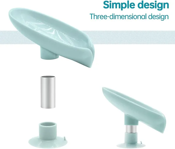 Multicolor_Leaf_Shape_Soap_Holder_With_Suction_Cup