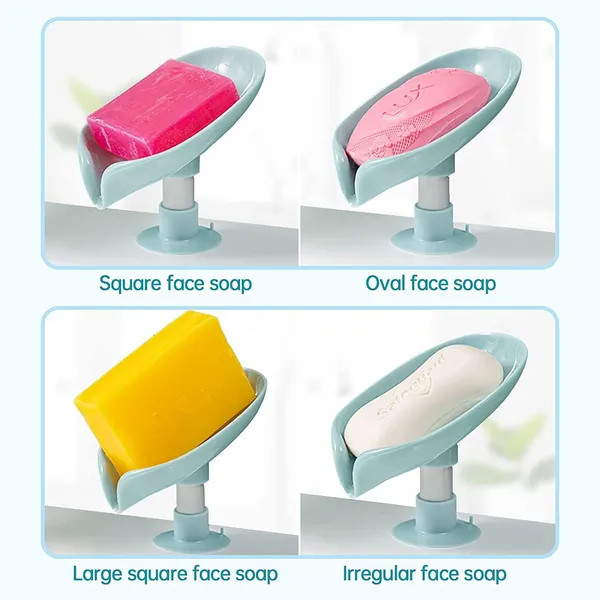 Multicolor_Leaf_Shape_Soap_Holder_With_Suction_Cup