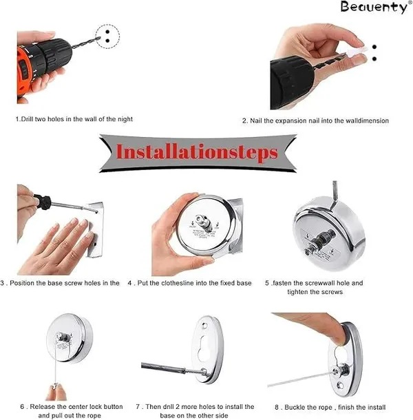 Multicolor_Stainless_Steel_Retractable_Clothesline