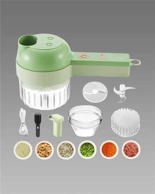 Multicolor_4_In_1_Portable_Electric_Vegetable_Cutter_Set