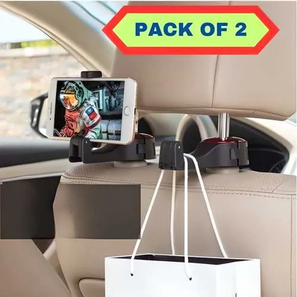 Multicolor_Car_Seat_Back_Hooks_With_Phone_Holder_(Pack_Of_2)