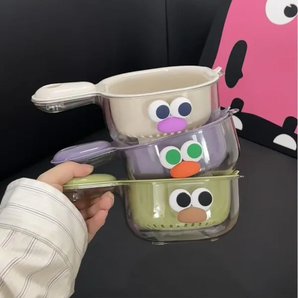Multicolor_Strainer_Dual-Layer_Veggie_&_Fruit_Draining_Basket