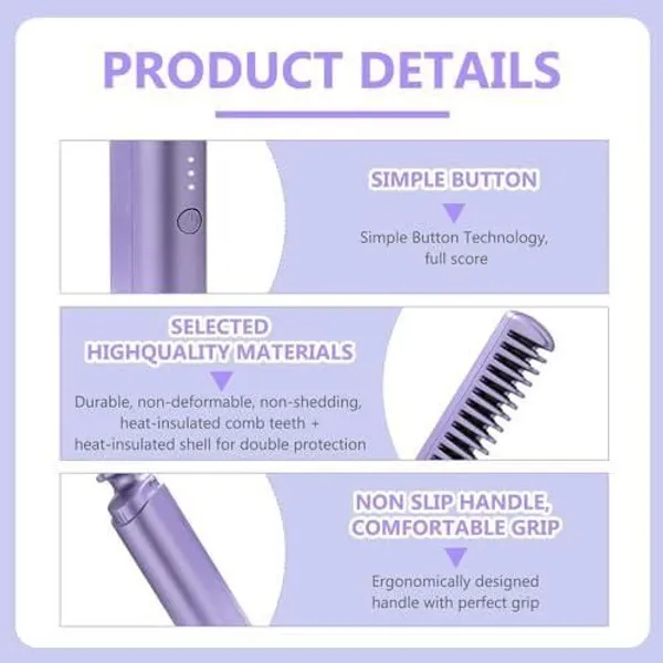 Multicolor_Rechargeable_Hot_Comb_Hair_Straightener