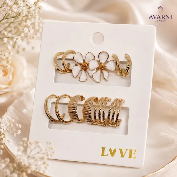 Avarni_Jewels_Floral_&_Geometric_Hoop_Earring_Set